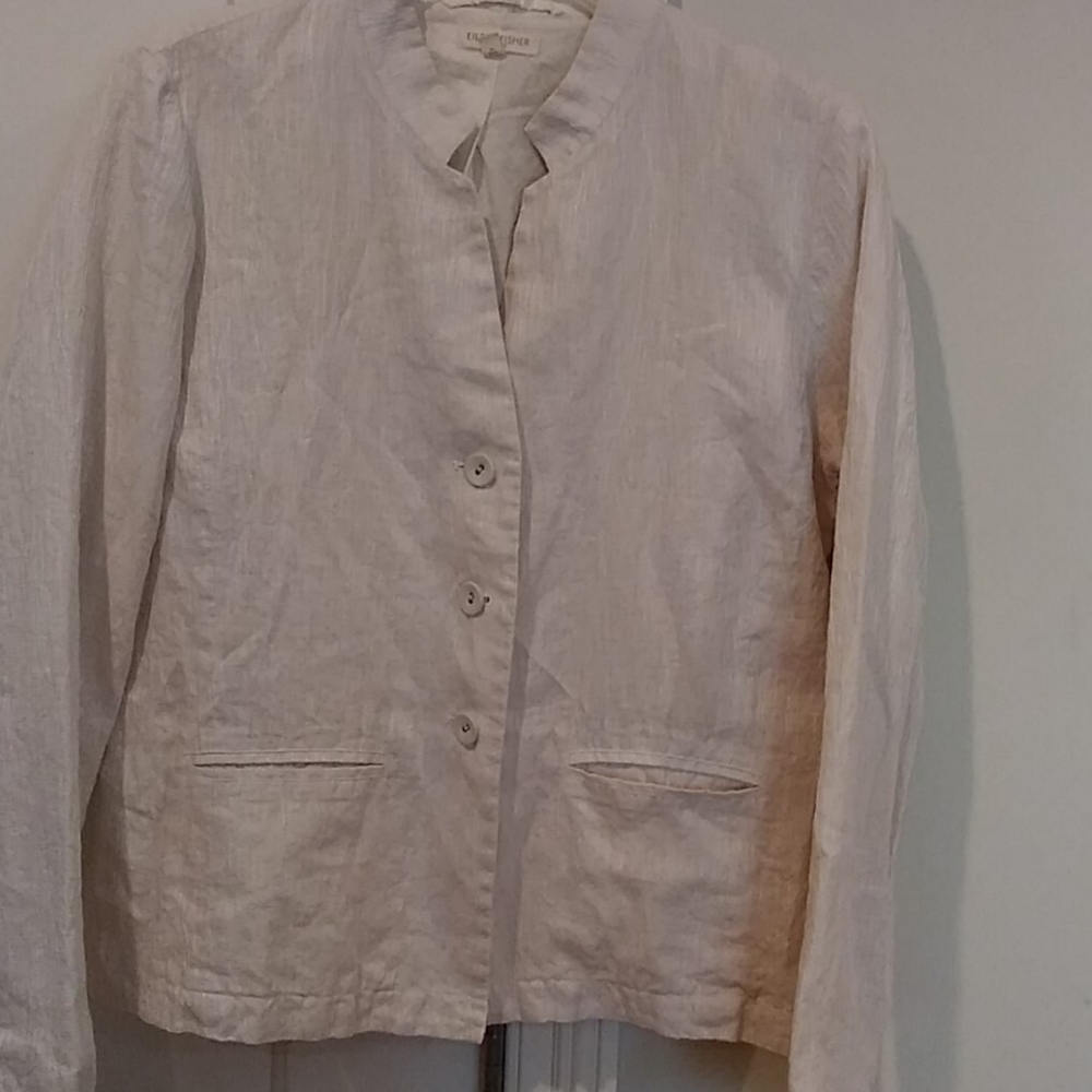 Eileen Fisher lightweight linen blazer